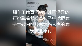 翻车王伟哥酒店约外围怪异的打扮戴着假发草妹子中途把套子弄破内射故意埋怨人家的套子质量不行